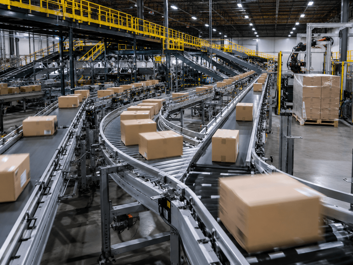 E-commerce and Logistics packaging automation line