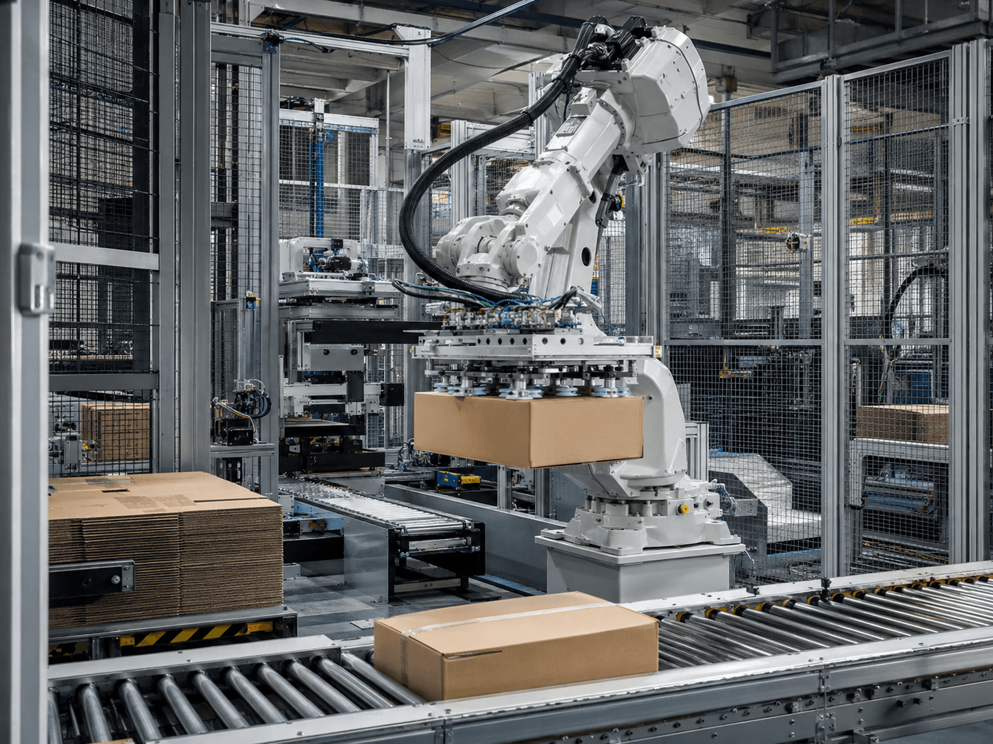Industrial packaging automation line